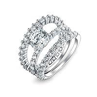 Algopix Similar Product 19 - 2CT Round Solitaire AAA CZ Pave