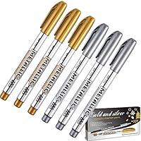 Algopix Similar Product 5 - Gold and Silver Metallic Marker Pens
