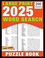 Algopix Similar Product 13 - 2025 Word Search Puzzle Book Large