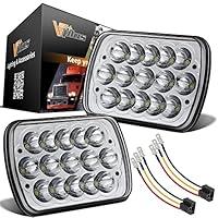 Algopix Similar Product 14 - Partsam H6054 7x6 5x7 LED Headlights