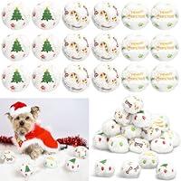 Algopix Similar Product 4 - Syhood 60 Pcs Christmas Snowball Dog