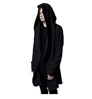 Algopix Similar Product 5 - Mens Casual Long Hooded Cardigan Large