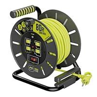 Algopix Similar Product 15 - Masterplug 80ft Cord Reel Retractable