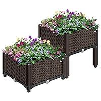 Algopix Similar Product 16 - VIVOHOME 2 Packs Elevated Plastic