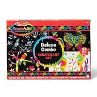 Algopix Similar Product 7 - Melissa  Doug Deluxe Combo Scratch Art