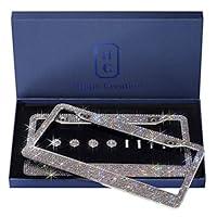 Algopix Similar Product 16 - Handcrafted Bling License Plate Frames
