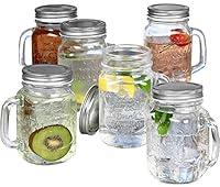 Algopix Similar Product 6 - Estilo Mason Jar Mugs with Handles Old