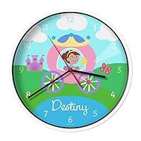Algopix Similar Product 8 - Princess Dark Skin Personalized Clock
