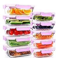 Algopix Similar Product 16 - UMEIED 10 Pack Glass Food Storage