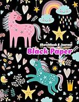 Algopix Similar Product 11 - BLACK PAPER SketchBook  Journal A