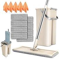 Algopix Similar Product 17 - Flat Squeeze Mop and Bucket Set with