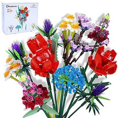 Best Deal for Dexblocks Flower Bouquet Building Kit,Rose Building Block