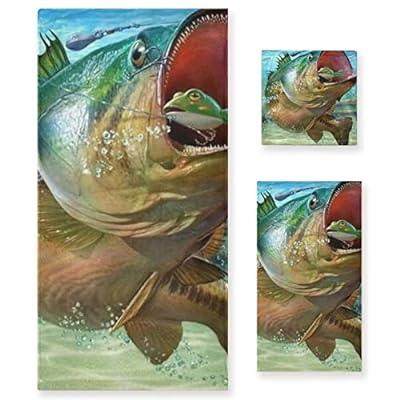 Best Deal for Bath Towels Set for Bathroom,Farmhouse Fishing Style