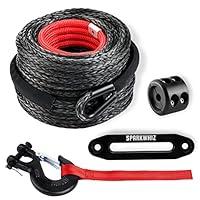 Algopix Similar Product 4 - SPARKWHIZ Synthetic Winch Rope Cable