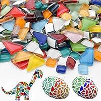 DIY Mosaic Kit, Creativity DIY Mosaic Family Kit, Bright Feather DIY Mosaic Kit for Adults, Christmas Feather Home Decor Gifts, Glass Mosaic Arts