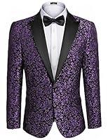 Algopix Similar Product 20 - COOFANDY Mens Floral Party Dress Suit