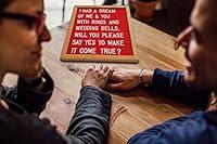 Algopix Similar Product 2 - Felt Letter Board Set  Red  10x10 Oak