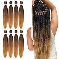 Algopix Similar Product 18 - Pre Stretched Braiding Hair 26 Inch 8