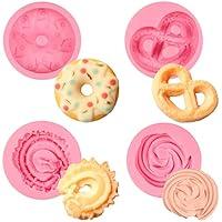 Algopix Similar Product 3 - nklbio Donut Fondant Molds 4Pcs