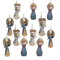 Algopix Similar Product 3 - Angel Christmas Ornaments  Set of 12 