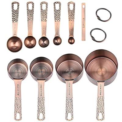 Measuring Spoons, Premium Heavy Duty 18/8 Stainless Steel Measuring Spoons  Cups Set, Small Tablespoon With Metric And Us Measurements , Set Of 6 For G