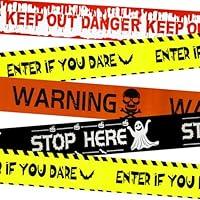 Algopix Similar Product 10 - Halloween Caution Tape Decorations for