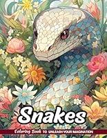 Algopix Similar Product 2 - Snakes Coloring Book Slithering