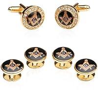 Algopix Similar Product 13 - CuffDaddy Masonic Cufflinks and Studs