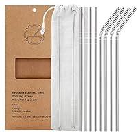 Algopix Similar Product 10 - Yihong Reusable Metal Straws, Set of 8