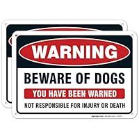 Algopix Similar Product 3 - Beware of Dog Sign  2 Pack  Dog