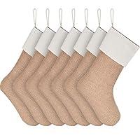 Algopix Similar Product 3 - Sunshane Burlap Christmas Stockings