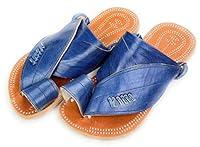 Algopix Similar Product 18 - Mens Blue Leather Handmade Sandals 