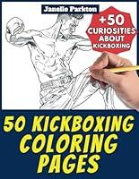 Algopix Similar Product 13 - 50 Kickboxing Coloring Pages Book for