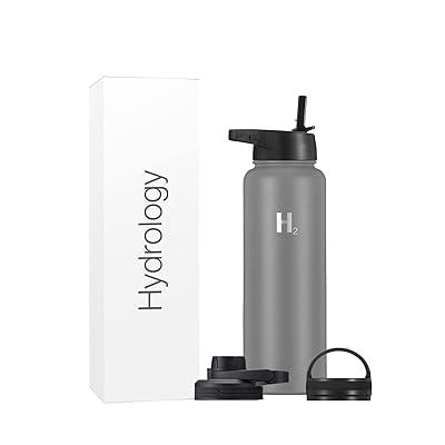 H2 Hydrology Water Bottle - 18 oz, 22 32 40 or 64 18 Graphite