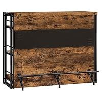 Algopix Similar Product 11 - Benjara Benzara Wooden Bar Unit with