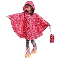 Algopix Similar Product 3 - Spmor Kids Rain Poncho Hooded Jacket