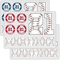 Algopix Similar Product 13 - Custom Baseball Helmet Sticker Set 