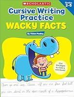 Algopix Similar Product 10 - Cursive Writing Practice: Wacky Facts