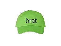 Algopix Similar Product 7 - Brat Dad Hat  Neon Green Embroidered