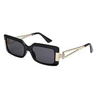 Algopix Similar Product 19 - AMOMOMOA Trendy Rectangle Sunglasses