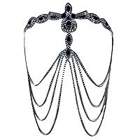 Algopix Similar Product 8 - Uitndvyte Fashionable Black Rhinestones