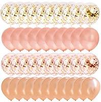 Algopix Similar Product 18 - Thomtery Rose Gold Confetti Balloons
