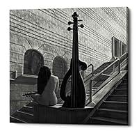 Algopix Similar Product 9 - Epic Graffiti Violinist Giclee Canvas