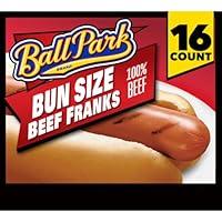 Algopix Similar Product 10 - Ball Park Bun Size Beef Franks, 16 Count