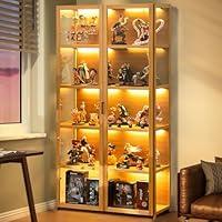 Algopix Similar Product 3 - 5Tier Curio Display Cabinet Storage