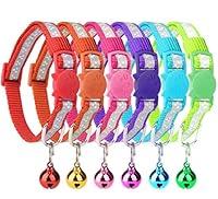 Algopix Similar Product 11 - 6 Pcs Reflective Cat Collars with Bell
