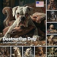 Algopix Similar Product 4 - Destructive Dog Calendar 2025 365 Days
