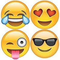 Algopix Similar Product 10 - iDecoz Emoji Reusable Vinyl Decal