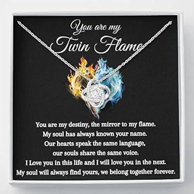 To My Twin Flame Gift, Necklace for Girlfriend/Soulmate, Twin Flame  Jewelry, Gift for My Twin Flame