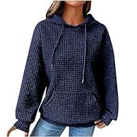 Algopix Similar Product 15 - Womens Hoodies Pullover Knit Long